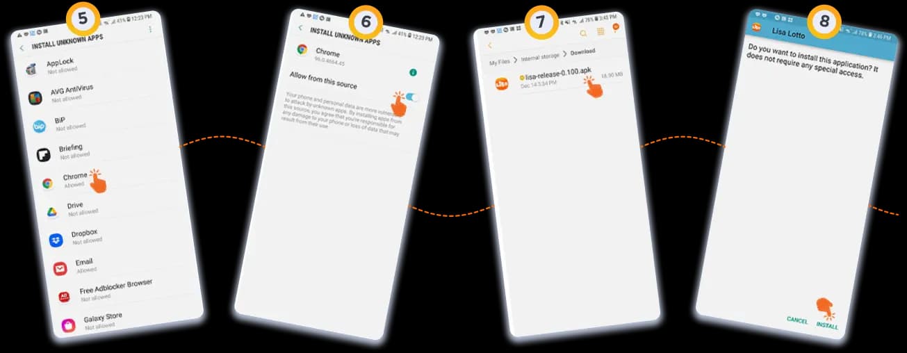 Download Lisa App Instructions
